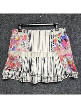 Lucky In Love Skirt Women’s Medium Multicolor Pockets Tennis Pickleball Golf